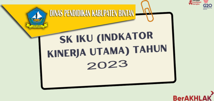 SK IKU (INDIKATOR KINERJA UTAMA) TAHUN 2023
